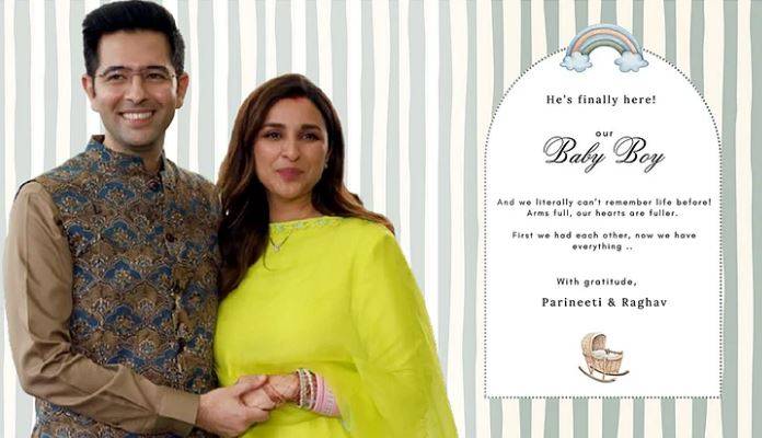 Parineeti Chopra and Raghav Chadha welcome their baby boy