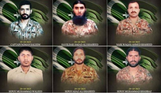 Captain among 6 Pak Army soldiers martyred, 7 Indian-sponsored terrorists killed in Kurram IBO: ISPR 