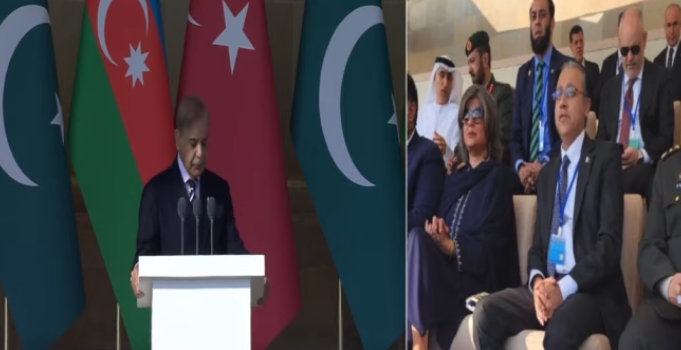 At Azerbaijan Victory Day Parade: PM Shehbaz reaffirms to protect Pakistan's territorial integrity