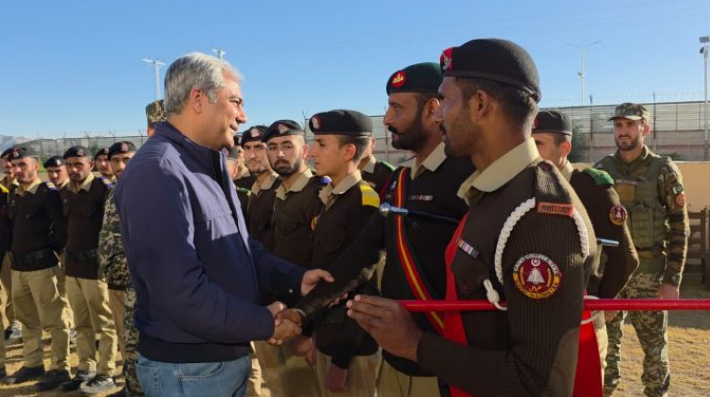 Interior Minister Naqvi visits cadet college Wana, lauds security forces for foiling terror attack