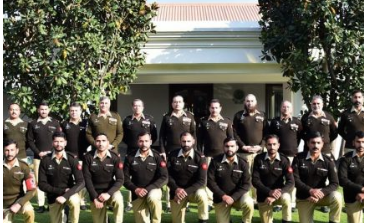 Participants of Cambrian Patrol competition calls on COAS Asim Munir 