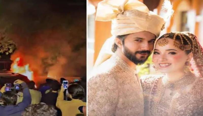 Rebeka Khan’s wedding turns into a social media frenzy after car fire incident