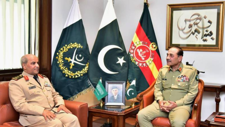 In meeting with COAS Asim Munir, Saudi commander lauds Pakistan Army's role in regional peace