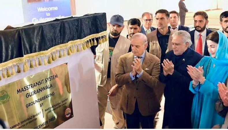 PM Shehbaz performs groundbreaking of Gujranwala Mass Transit System