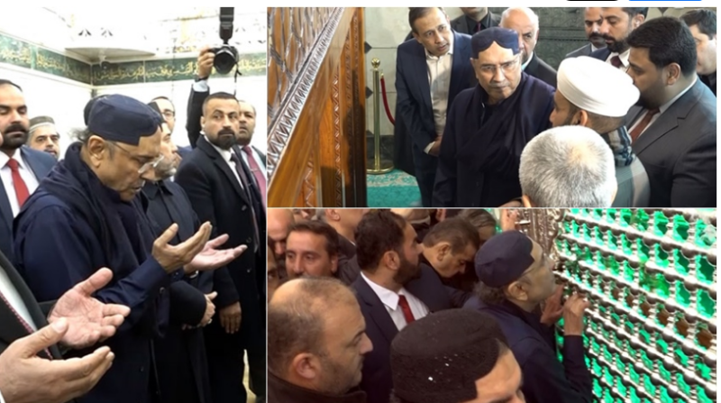 Iraq: President Zardari visits different shrines in Baghdad
