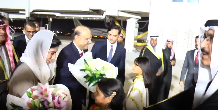 President Zardari in Manama on 4-day official visit to Bahrain