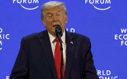  Trump addresses WEF in Davos, says only 'great power' US can defend Greenland 