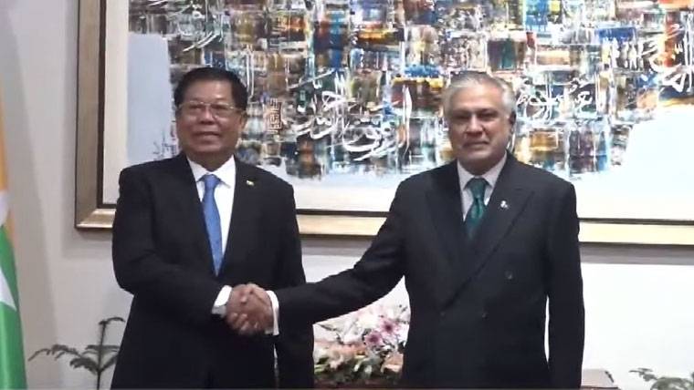 Dar, Myanmar FM hold extensive talks to revive, strengthen bilateral ties
