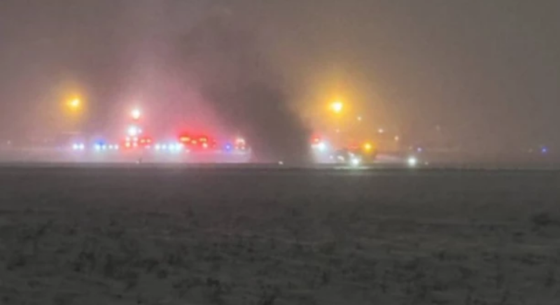 Private jet bursts into flames during takeoff at Maine airport