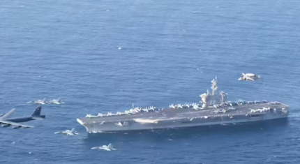 US military says it shot down Iranian drone flying towards aircraft carrier in Arabian Sea