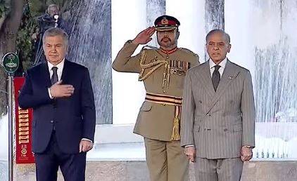Formal reception held for Uzbek President at PM House