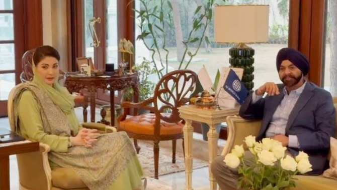 Punjab CM Maryam meets World Bank President Ajay Banga