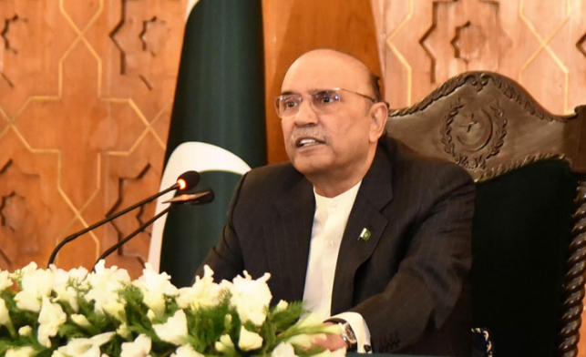 Pakistan ready to work with all nations for peace, sustainable development: President Zardari 