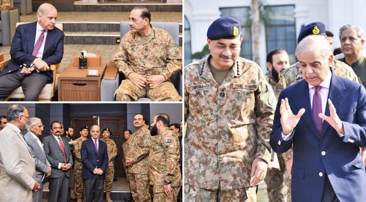 PM Shehbaz visits GHQ, receives detailed briefing on Pakistan-Afghanistan situation 