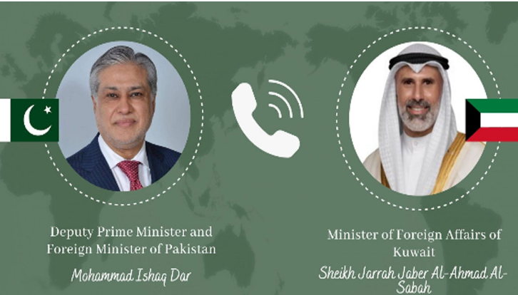 In phone call, DPM Dar and Kuwaiti FM express deep concern over regional situation
