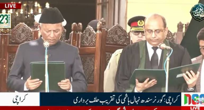 PML-N's Nehal Hashmi takes oath as Sindh governor 