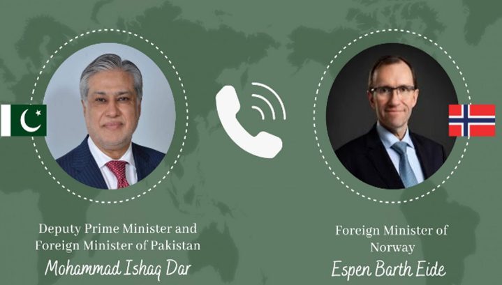 Pakistan, Norway stress need for de-escalation in Middle East
