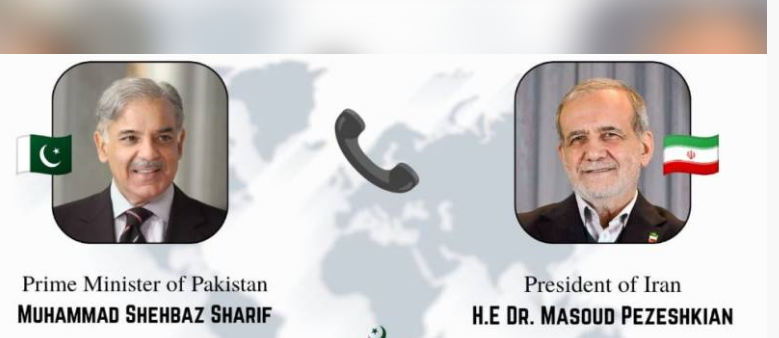PM Shehbaz apprises Iranian President Pezeshkian of Pakistan's diplomatic outreach efforts for peace talks 