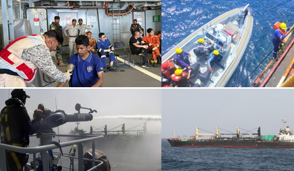 Pakistan Navy rescues 18 crew members, including foreign nationals 