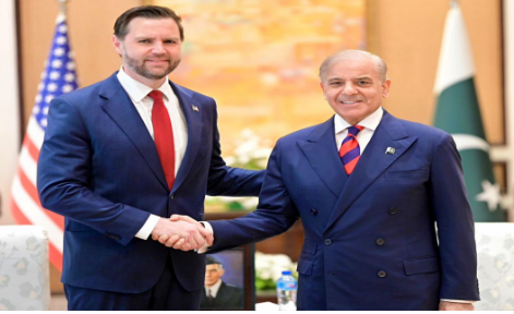 PM Shehbaz meets US VP JD Vance, hopes 'Islamabad Talks' would serve as 'stepping stone toward durable peace' 