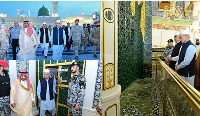 PM Shehbaz pays respect at Roza-e-Rasool (PBUH)