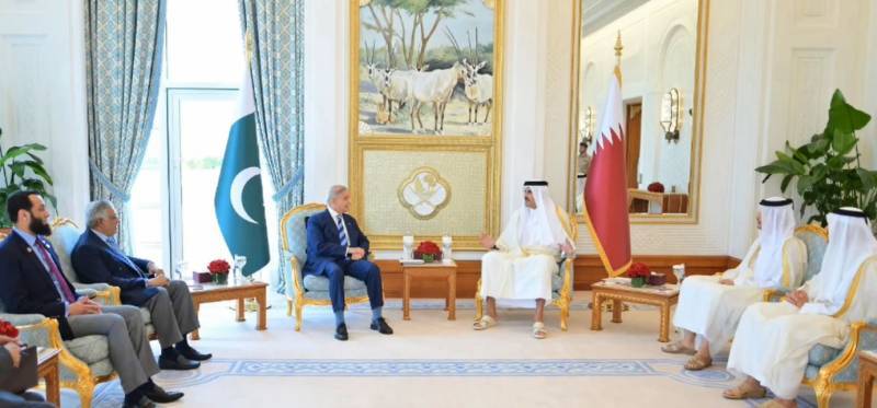 PM Shehbaz, Qatar emir hold key meeting on regional peace efforts, stress de-escalation