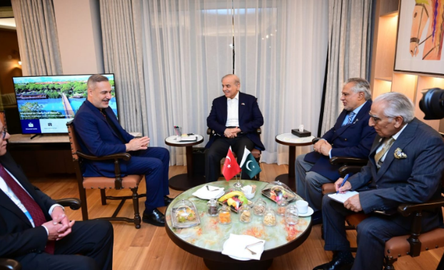 Türkiye FM Hakan Fidan calls on PM Shehbaz ahead of diplomacy forum 