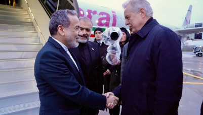 Iranian FM Araghchi in Russia as US negotiations stall