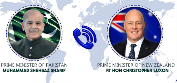 PM Shehbaz, New Zealand counterpart Luxon discuss evolving situation in Middle East