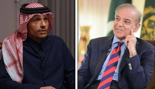 PM Shehbaz, Qatri counterpart discuss prevailing regional developments
