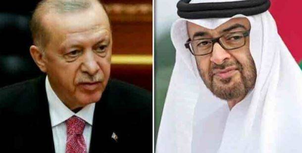 In phone call, Turkish president, UAE counterpart discuss bilateral ties and regional developments 