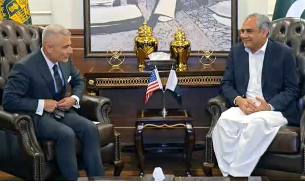 Interior Minister Naqvi, US Assistant Secretary of State discuss bilateral ties, regional situation 
