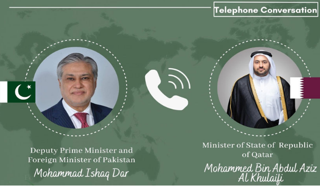 DPM Dar, Qatari deputy FM discuss evolving regional situation, matters of mutual interest 