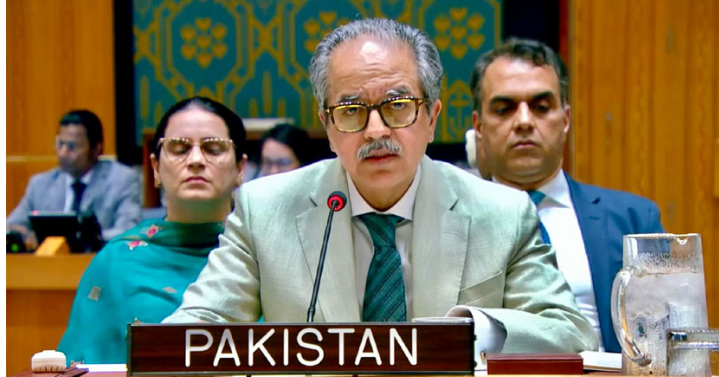 At UN, Pakistan calls for renewed commitment to international laws particularly in Palestine and IIOJK 