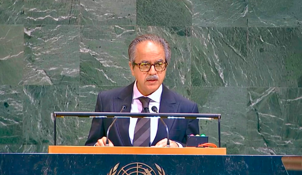 Pakistan calls for just settlement of Kashmir issue during UN debate