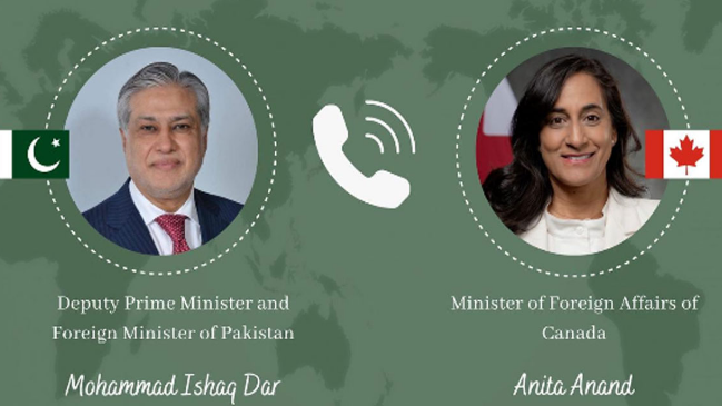 Canada hails Pakistan's role in diplomatic engagement, facilitating US-Iran understanding 
