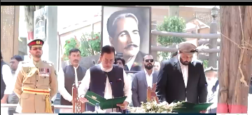 PPP's Amjad Hussain take oath as Gilgit -Baltistan Chief Minister 