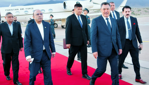 President Zardari in Kyrgyzstan on 4-day official visit