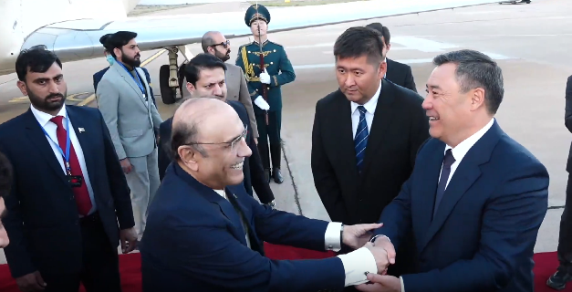 President Zardari in Kyrgyzstan on 4-day official visit
