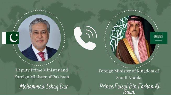 DPM Dar, Saudi FM call for de-escalation in region 