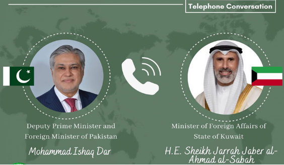 In phone call with Kuwaiti FM, DPM Dar stresses upholding ceasefire commitments under Islamabad MoU