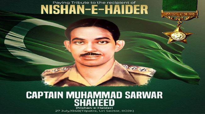 Captain Muhammad Sarwar Shaheed remembered on 78th martyrdom anniversary 