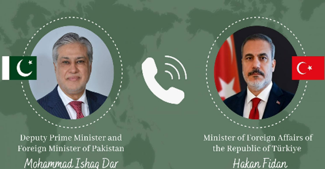 DPM Dar, Turkish FM Hakan exchange views on regional developments 