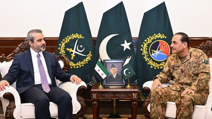 CDF Asim Munir, Syrian FM discuss bilateral defence cooperation