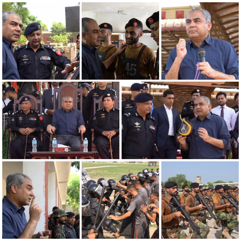 Interior Minister Naqvi visits FC Training Centre in Shabqadar, inspects Anti-Riot’s Wing exercises