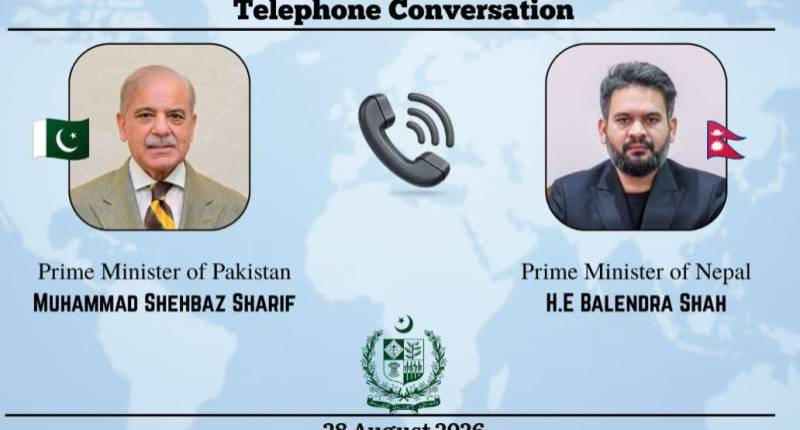 PM Shehbaz calls Nepalese counterpart Balendra Shah, offers condolences over floods