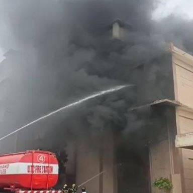  Fire erupts at factory in Karachi's Landhi export processing zone
