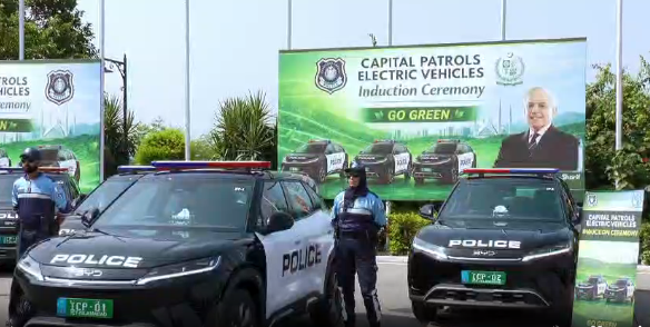 Environment-friendly patrolling: PM Shehbaz hands over keys of 50 electric vehicles to Islamabad Police