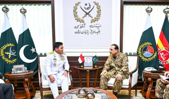 CDF Asim Munir, Indonesian Naval Chief reaffirm resolve to further strengthen defence cooperation 