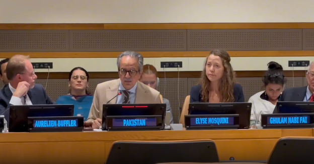 Pakistan urges UN to implement resolutions for settlement of Kashmir issue 
